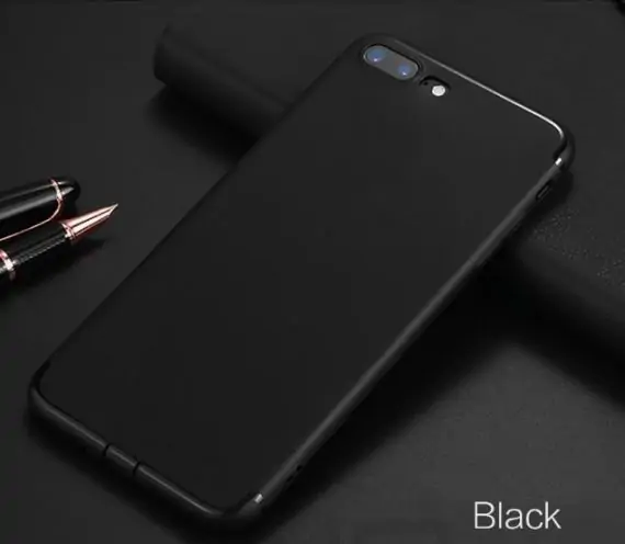 Etui do iPhone SE2020/8/7 elastyczne silikonowe czarne matowe