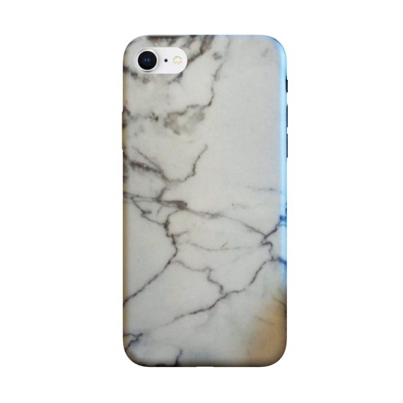 Etui do iPhone SE2022/SE2020 /8/7 elastyczne marmurek białe