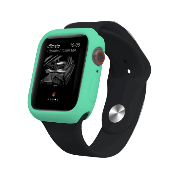 Silikonowe etui / obudowa do zegarka Apple Watch 6,5,4,SE 40 mm - kolor miętowy