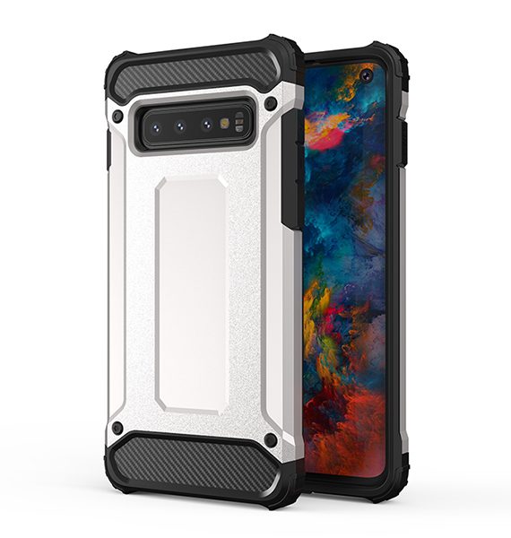 Etui Armor Carbon Case > Iphone XS MAX (6,5″) Srebrny