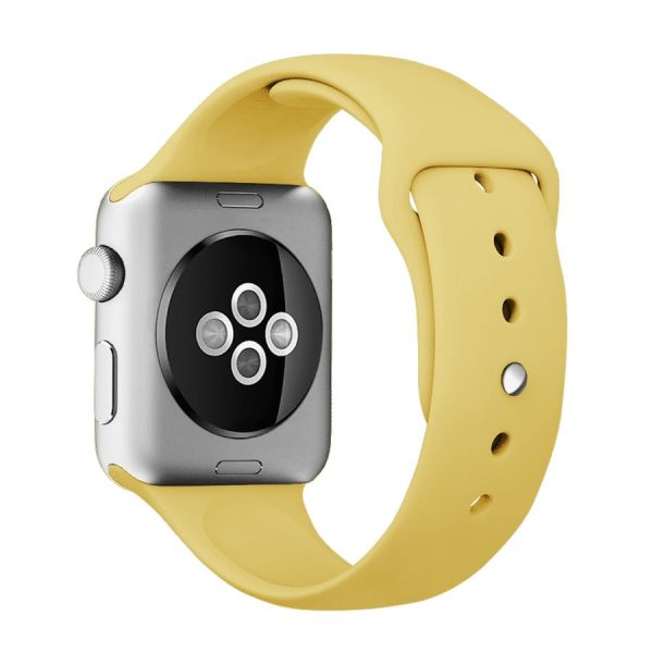 Pasek Silikonowe Na Zegarek Apple Watch Zolty 2