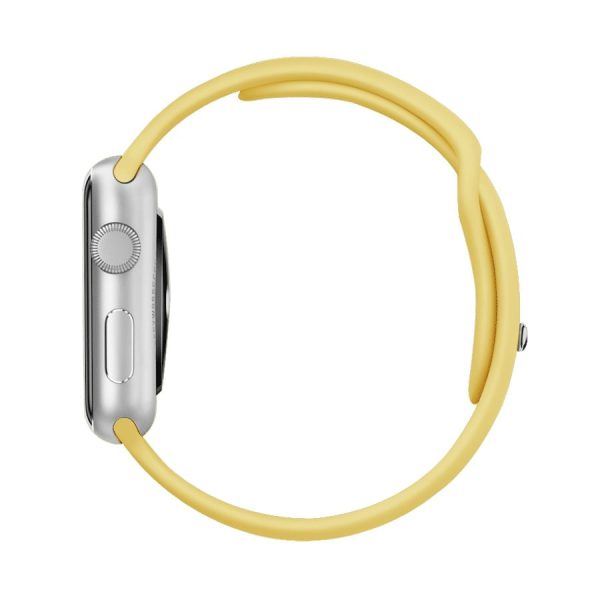 Pasek Silikonowe Na Zegarek Apple Watch Zolty 3