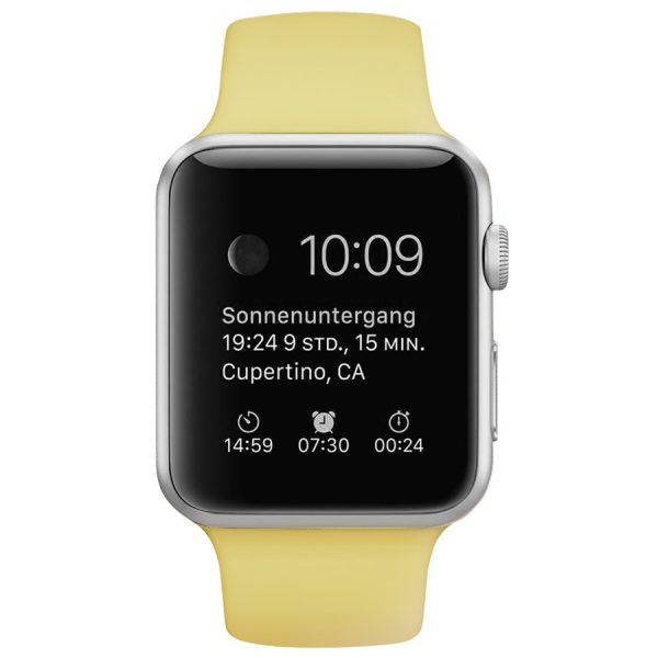 Pasek Silikonowe Na Zegarek Apple Watch Zolty 4
