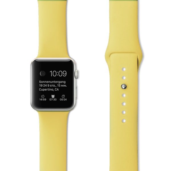 Pasek Silikonowe Na Zegarek Apple Watch Zolty 5