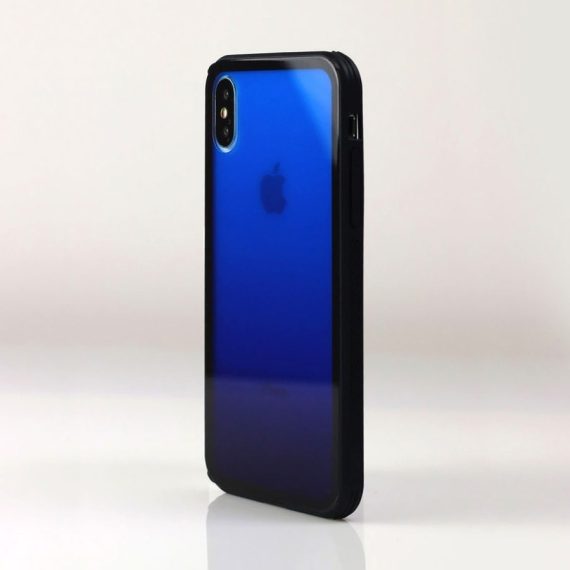 etui gradient granatowy