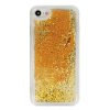 Etui do iPhone SE2022/SE2020 /8/7 przeźroczyste silikonowe z płynnym złotym brokatem