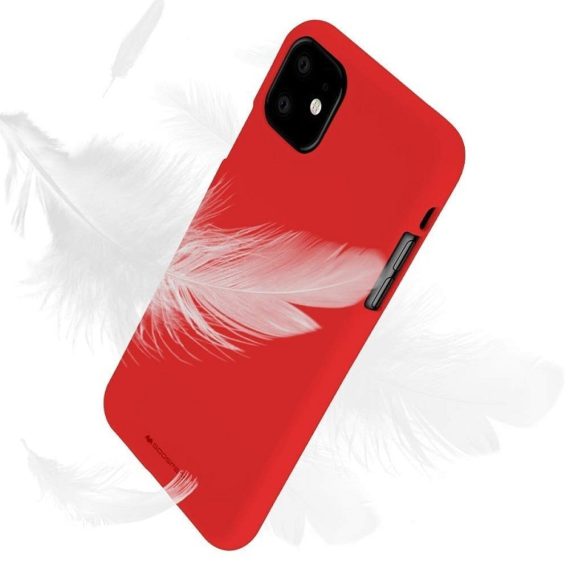 Czerwone Etui Silikonowe Soft Do Iphone 11 5
