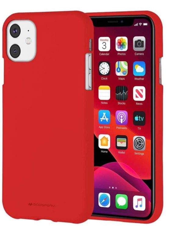 Etui Do Iphone 11 Czerwone Silikonowe Soft
