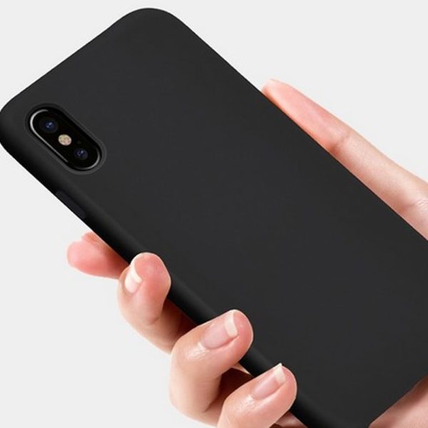 Czarne Etui Silikonowe Iphone X Xs 2