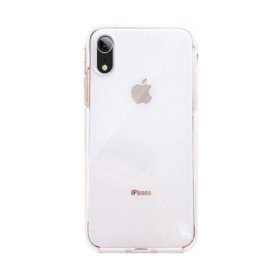 Etui Iphone XR case transparentny GLITTER brokat miękka obudowa Iphone XR Boki Białe