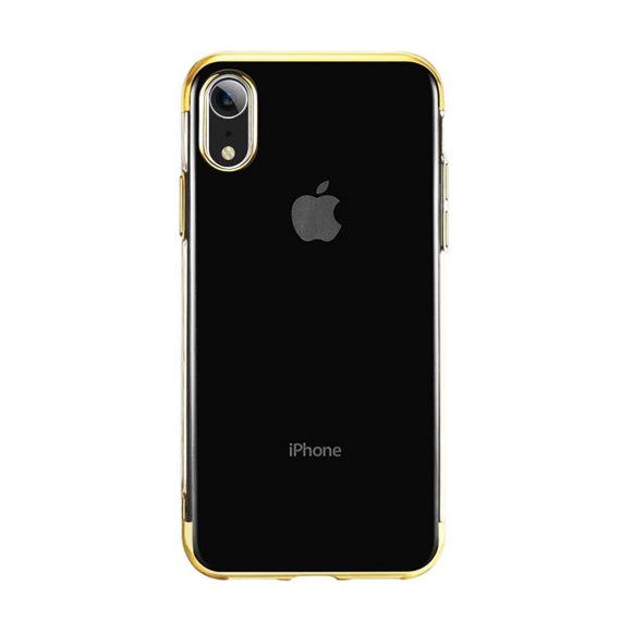 Etui transparentne New Electro Case Iphone Xr Złoty