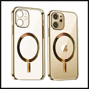 zobacz więcej etui do iphone 11 złote premium golden magsafe z osłoną kamery