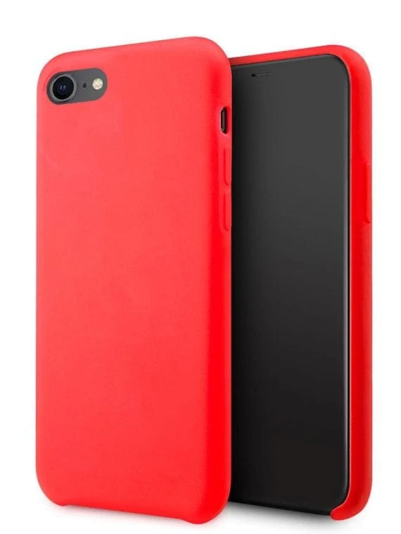 Etui Iphone 7 8 Silikonowe Czerwone