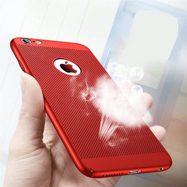 Etui Iphone 7 8 Oddychające Kolor Czerwony 1