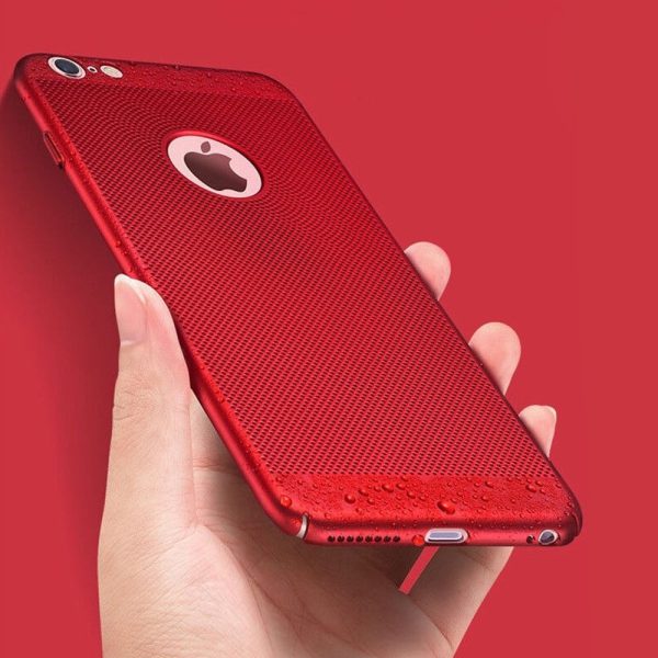 Etui Iphone 7 8 Oddychające Kolor Czerwony 4