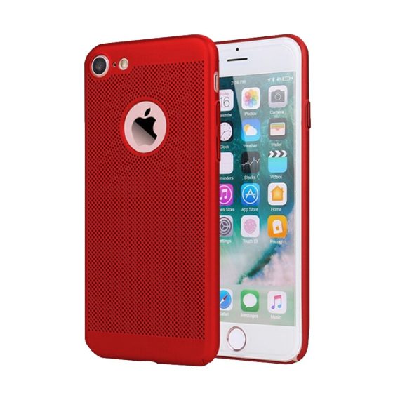 Etui do iPhone SE2022/SE2020 /8/7 oddychające termiczne czerwone