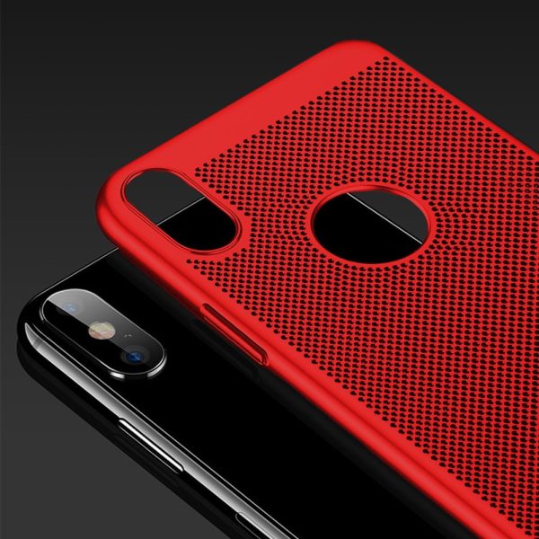 Etui Iphone X Xs Oddychające Kolor Czerwony 4