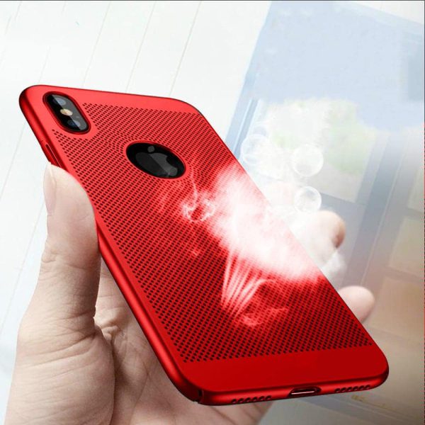 Etui Iphone X Xs Oddychające Kolor Czerwony 5