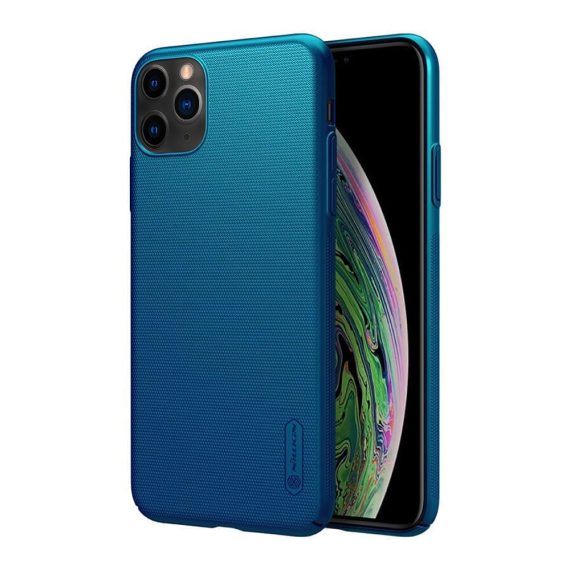 Niebieskie matowe ochronne etui do IPhone 11 Pro Max