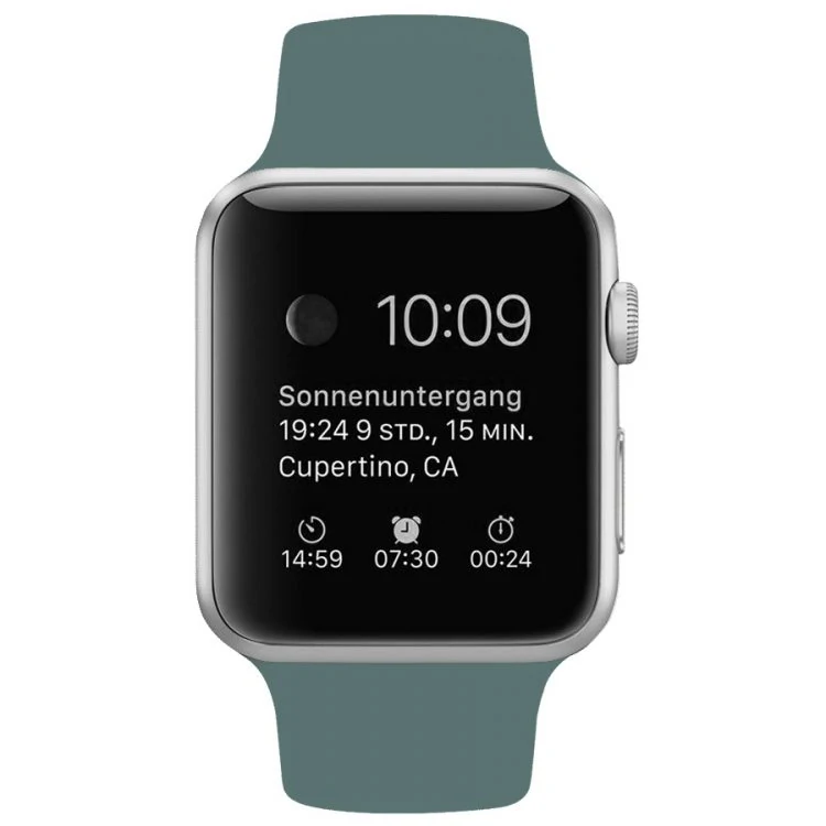 pasek silikonowe na zegarek apple watch 4_haki