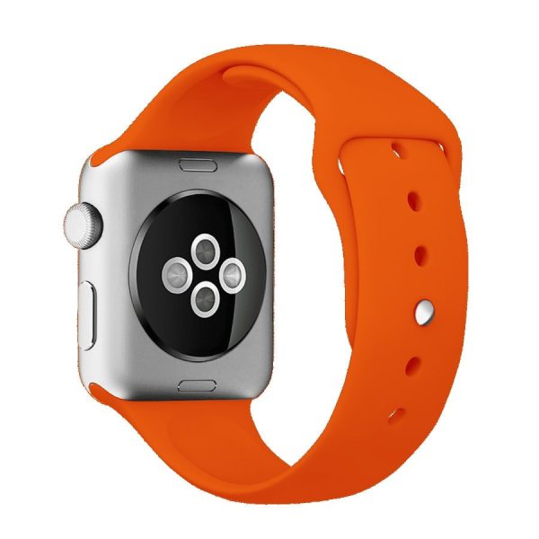 Pasek Silikonowe Na Zegarek Apple Watch 1 Pomarańczowy