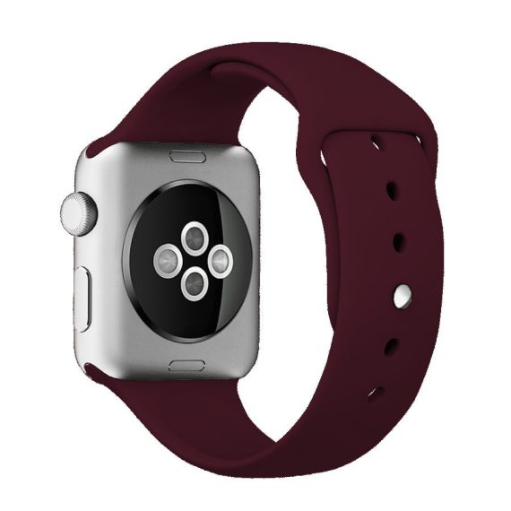 Pasek Silikonowe Na Zegarek Apple Watch 1 Wiśniowy