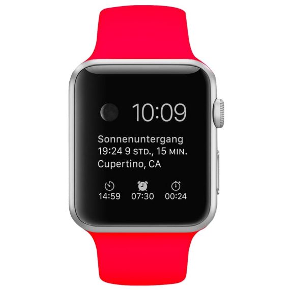 Pasek Silikonowe Na Zegarek Apple Watch 2 Różowy