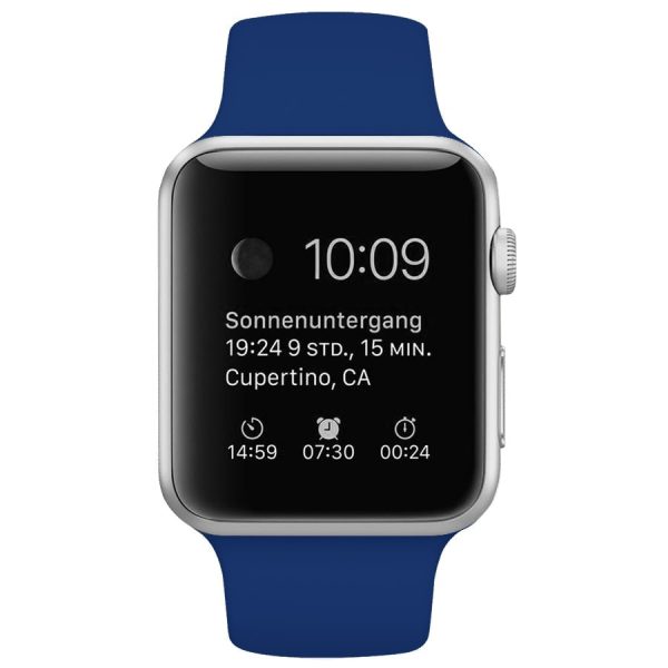 Pasek Silikonowe Na Zegarek Apple Watch 3 Niebieski