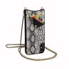 Eleganckie stylowe etui torebka biały wężowy wzór do IPhone XS Max