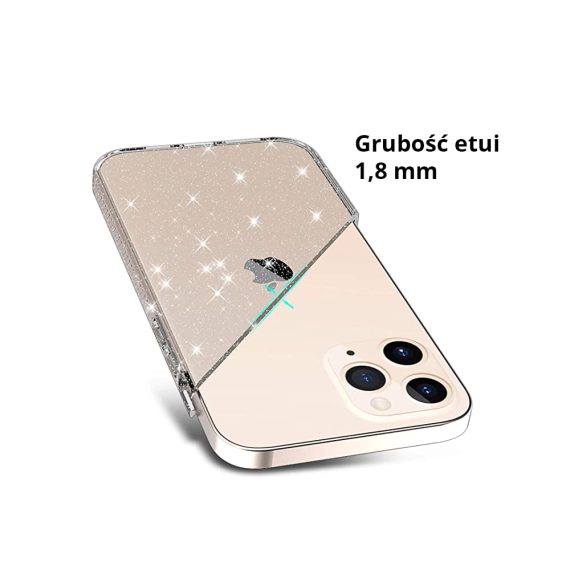 Etui Iphone 12 Pro Brokat Brokatowe Glitter Przezroczyste 11