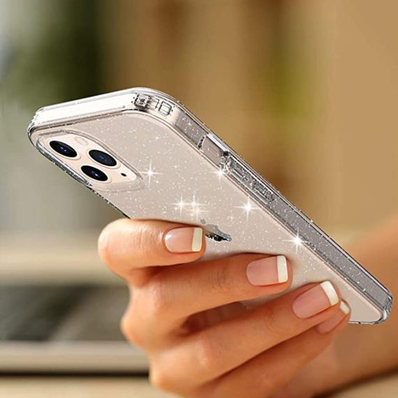 Etui Iphone 12 Pro Brokat Brokatowe Glitter Przezroczyste 12
