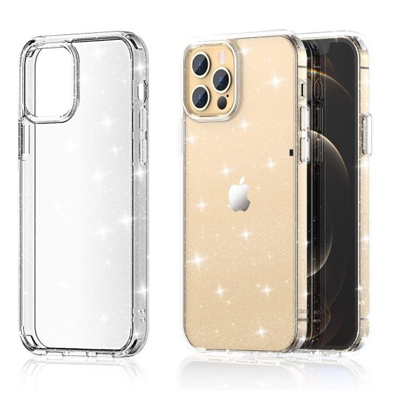 Etui Iphone 12 Pro Brokat Brokatowe Glitter Przezroczyste 18