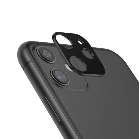Osłona na kamerę do iPhone 11 metalowa czarna