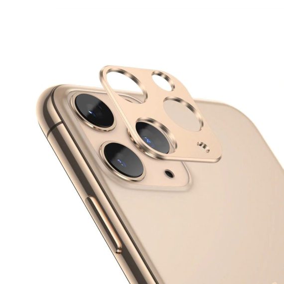 Osłona na kamerę do iPhone 11 Pro/11 Pro Max metalowa złota