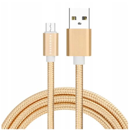 Kabel USB lightning iPhone SE/8/X/XR / XS/11/12/13 szybkie ładowanie, niełamiący, metalowe końcówki złoty