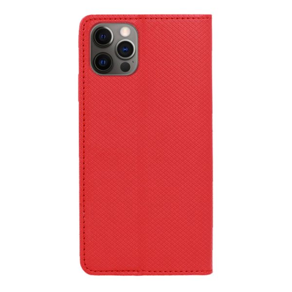 Etui Do Iphone 12 12 Pro Czerwone Eleganckie Skórzane 1