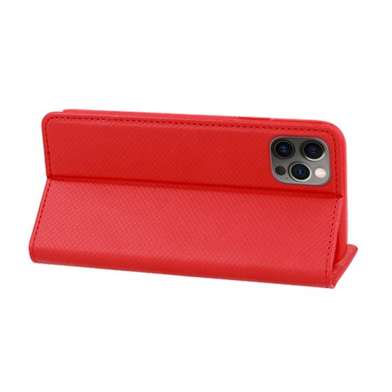 Etui Do Iphone 12 12 Pro Czerwone Eleganckie Skórzane 4