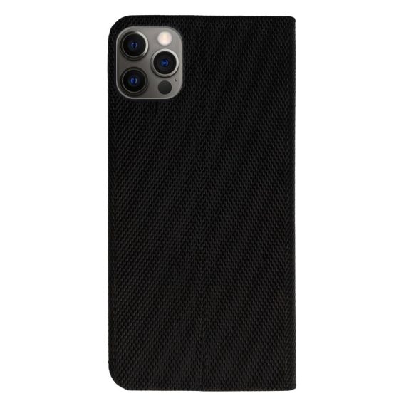 Etui Do Iphone 12 12 Pro Eleganckie Stylowe Czarne Z Klapką 1