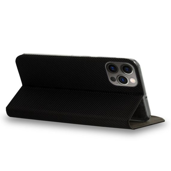 Etui Do Iphone 12 12 Pro Eleganckie Stylowe Czarne Z Klapką 2