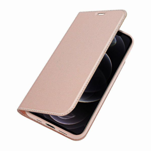 Etui Do Iphone 12 12 Pro Z Klapką Eleganckie Różowe 2