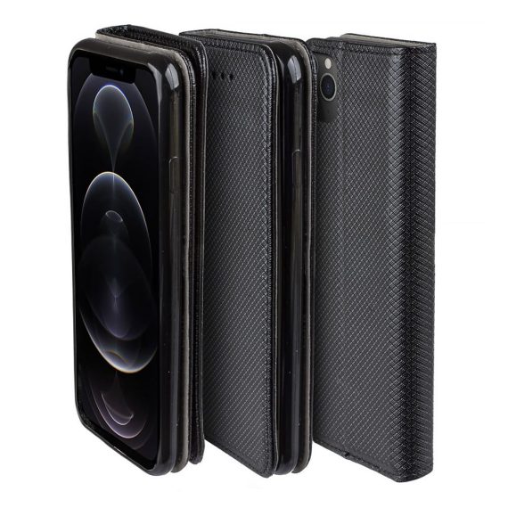 Czarne Eleganckie Klasyczne Etui Iphone 12 12 Pro 5