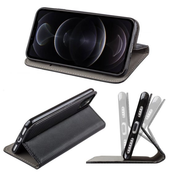 Czarne Eleganckie Klasyczne Etui Iphone 12 12 Pro 8