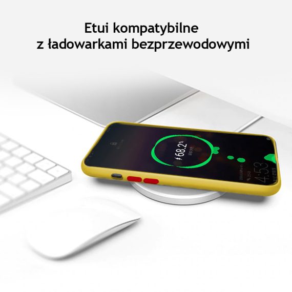 Etui Iphone 12 12 Pro Oddychające Zółte