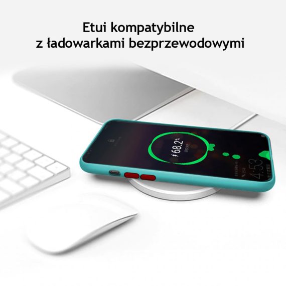 Etui Iphone 12 Oddychające Złoty Ciemno Mietowe 2