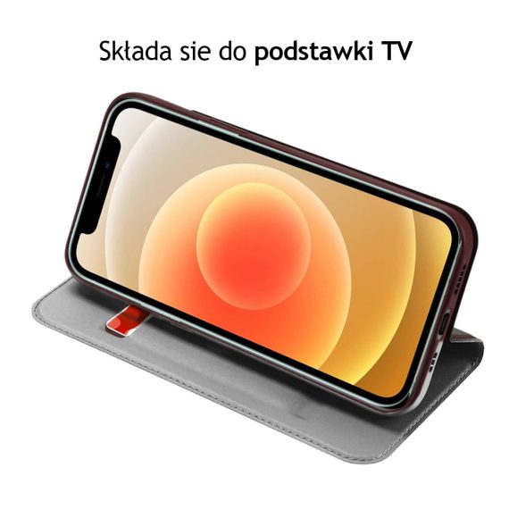 Etui Iphone 12 12 Pro Zamykanie Wiśniowe 3