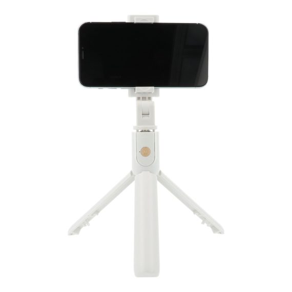 Selfie Stick statyw + tripod, składany do iPhone biały z pilotem