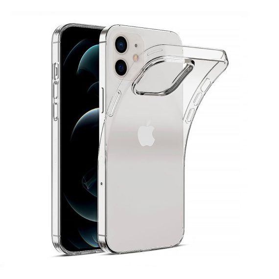 Etui do iPhone 12 transparentne silikonowe elastyczne