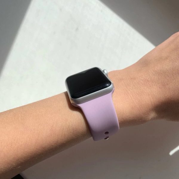 Bright Silicone Apple Watch Band Light Purple Review Photo 5 V1