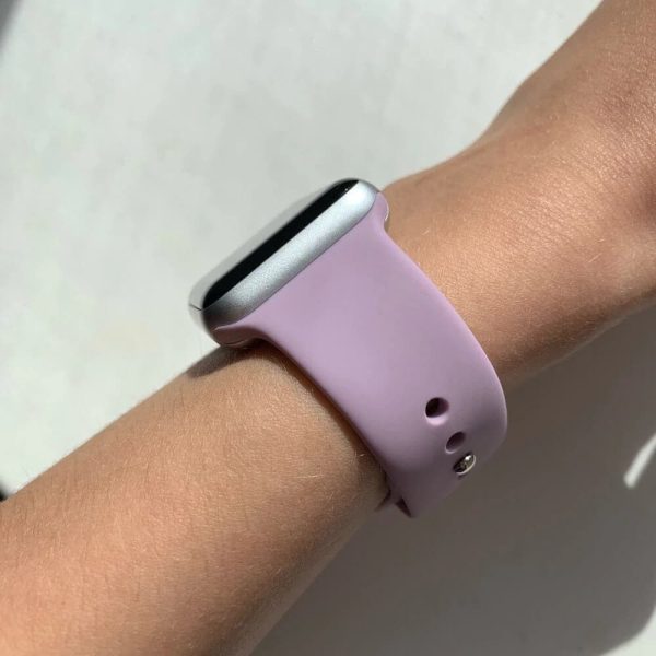 Bright Silicone Apple Watch Band Light Purple Review Photo 6 V1