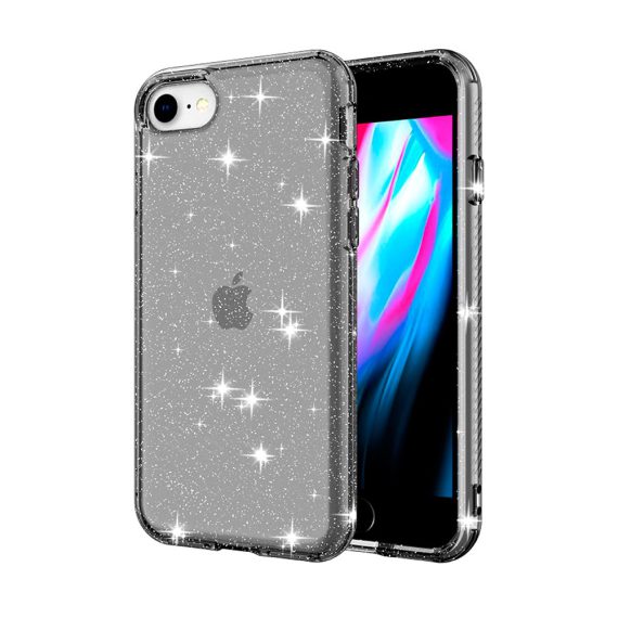 Etui do iPhone SE2022/SE2020/8/7 błyszczące z brokatem przyciemnione glitter